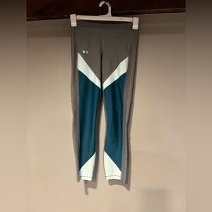 Under Armor Colorblock Women’s Size Medium Compression Heatgear Leggings